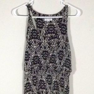 Black and Gray Maxi Dress Size M
